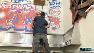 LustForBoys: Mickey Taylor Pounds James Lains Hole in Cruisy Stall Fuck
