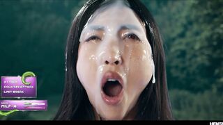 Anime Cosplay Alien Battle - Japanese Chick Emiri Momota Vored in 3d Hentai Fight