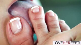Joi Foot Tease With Brunette Girl Aubree Valentine