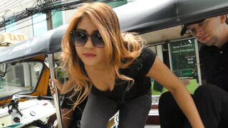 Real Thai amateur MILF with butt picked up & ravaged by huge dick