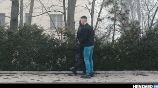 Gay Futa Bondage - Trans Shemale Babe Creampies Tied Up Guy With Fat Shaft