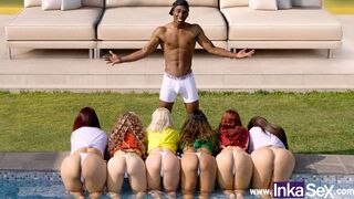 Cholondinho Gaúcho throws an group sex & fucks his Latin fans all year round