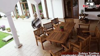 Alluring Thin Blonde Works Her Charm to Entice a Man