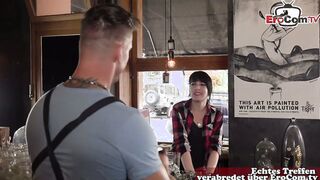 A Horny Customer Gives the Bartender a Wild Surprise in the Bar