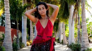 Charming Latin Katherinne Sofia posed naked & showed her bombshell body