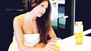 Stunning brunette Talia Mint