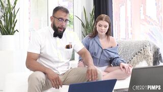 Petite Redhead Katerina DeVille Needs Tech Support Help & Gets Ravaged Hardcore