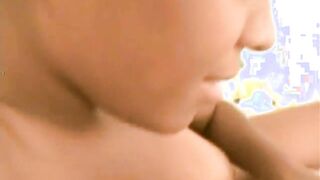 Titty POV ebony hoe sucks on shaft