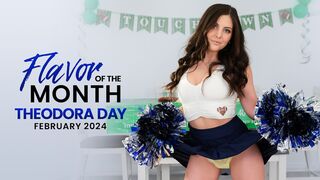 Horny cheerleader Theodora Day wants her step sibling's dong