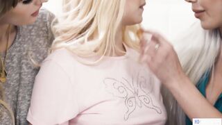 Horny Mom & Her Stepdaughter Seducing A Dorm Hottie