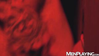 Hunk Rocky Vallarta devours Tony D'Angelos dick through a gloryhole