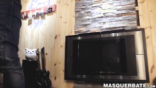 Handsome Zack Lemec makes his shaft harder through wanking