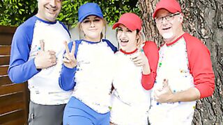 Softball Diamond step daughter Meat Down - April Snow, Taylor Blake